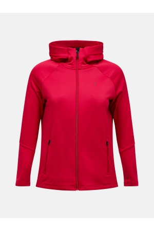 Peak Performance Peak Performance W Rider Essentials Zip Hood 090_Tech Burgundy/Tech burgundy