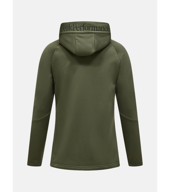 Peak Performance Peak Performance W Rider Essentials Zip Hood 020_pine needle/pine needle G80574 020_Pine Needle/Pine Needle Peak Performance fleeces en truien G80574 blauw bij Leerentveldvrijetijd.nl