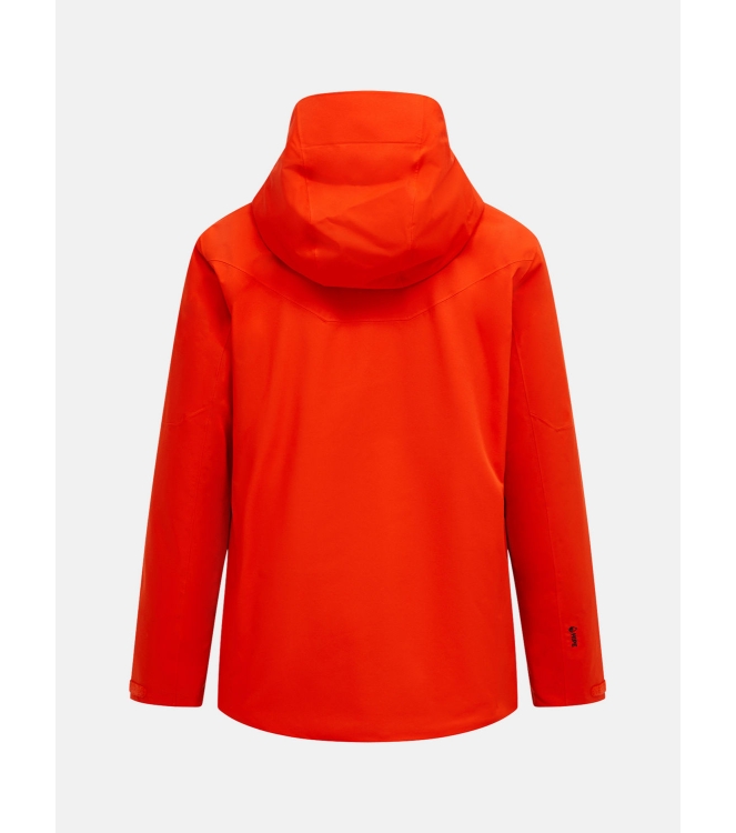 Peak Performance Peak Performance M Maroon Insulated Jacket 050_solar burst G80505 050_Solar Burst Peak Performance jassen G80505 beige bij Leerentveldvrijetijd.nl