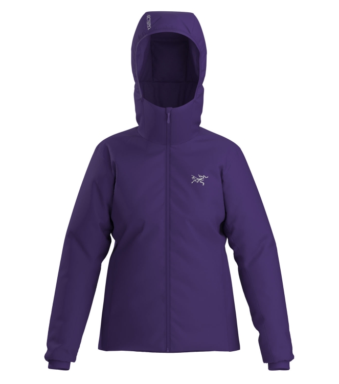 Arc'teryx Arc\'teryx Atom Hoody W azalea X000009452 Azalea Arc'teryx wintersportkleding X000009452 blauw combinatie bij Leerentveldvrijetijd.nl