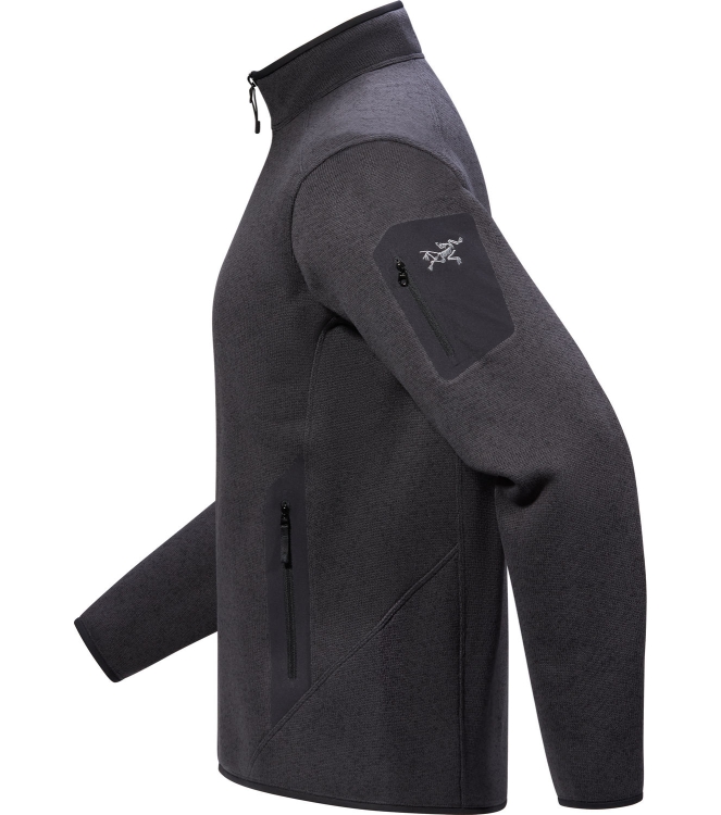 Arc'teryx Arc\'teryx Covert Cardigan M black heather ii X000010361 Black Heather II Arc'teryx fleeces en truien X000010361 licht grijs bij Leerentveldvrijetijd.nl