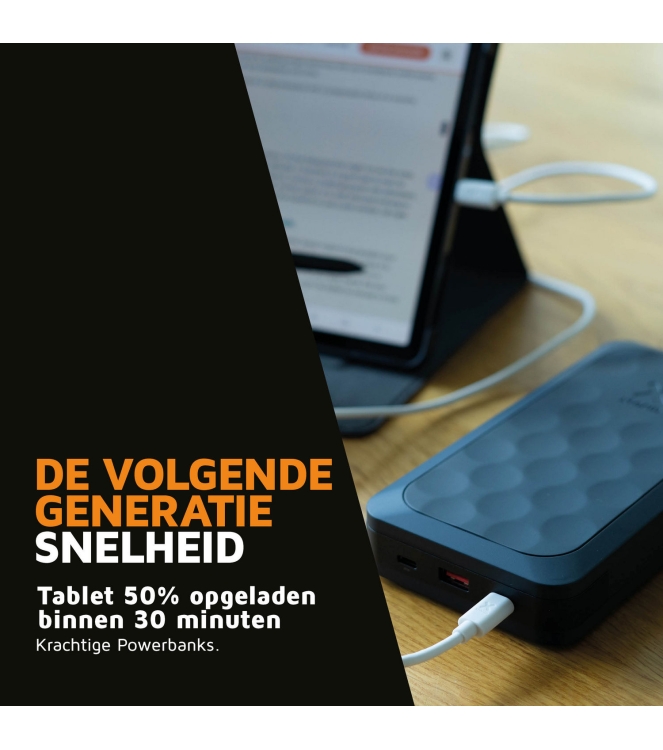 Xtorm Xtorm 35W Fuel Series Powerbank 20.000 midnight black FS5201 Midnight Black Xtorm electra FS5201 licht grijs bij Leerentveldvrijetijd.nl