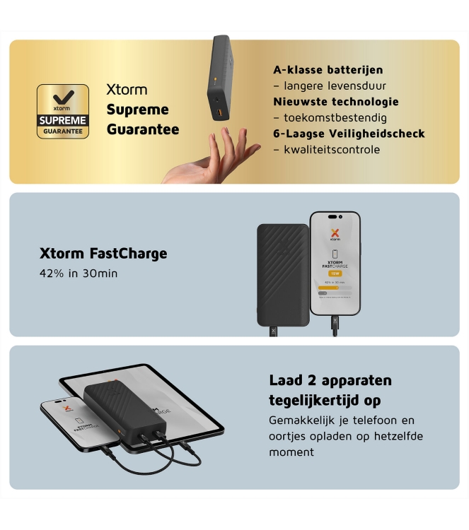 Xtorm electra XG2201 licht grijs bij Leerentveldvrijetijd.nl