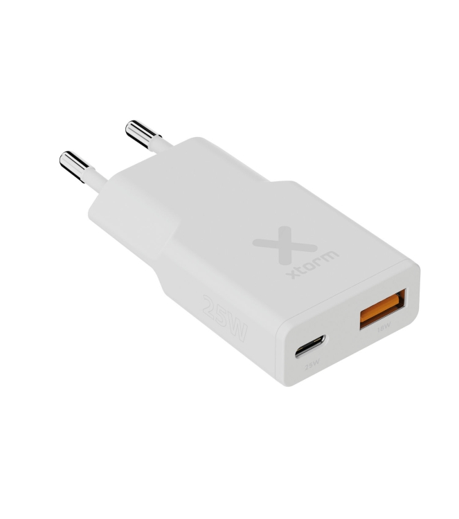 Xtorm Xtorm 25W Go2 SlimLine Charger - White white XG2SL025 White Xtorm electra XG2SL025 roze bij Leerentveldvrijetijd.nl