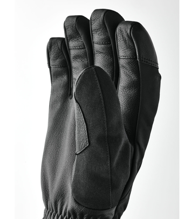 Hestra Hestra Powder Short - 5 finger 100_black 3002800 100_Black Hestra wintersportkleding 3002800 licht grijs bij Leerentveldvrijetijd.nl