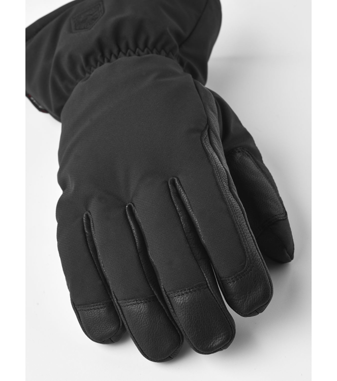 Hestra Hestra Mist - 5 finger 100_black 3003340 100_Black Hestra wintersportkleding 3003340 licht grijs bij Leerentveldvrijetijd.nl