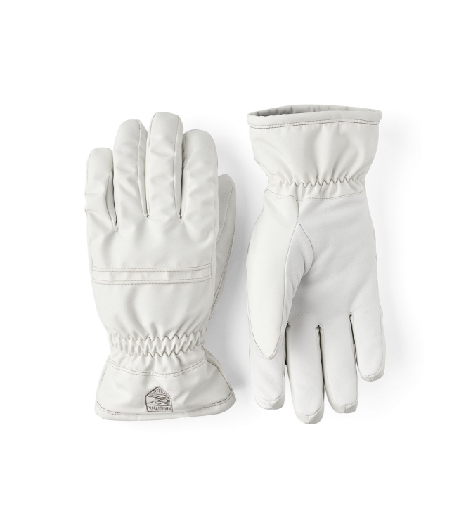 Hestra Hestra Women\'s Primaloft Leather - 5 finger 30_ivory 3003710 30_Ivory Hestra wintersportkleding 3003710 kiwi bij Leerentveldvrijetijd.nl
