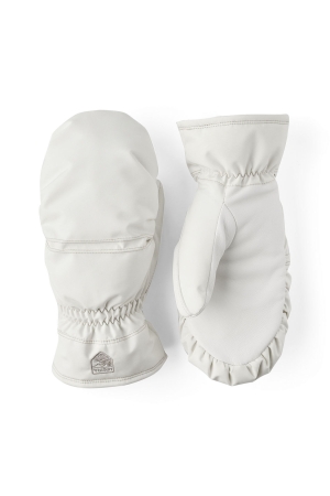 Hestra Hestra Women's Primaloft Leather - mitt 30_Ivory Hestra Hestra Women's Primaloft Leather - mitt 30_Ivory