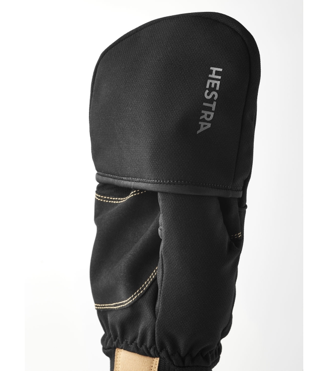 Hestra Hestra Windbreaker Pull Over - mitt 100_black 3003931 100_Black Hestra wintersportkleding 3003931 licht grijs bij Leerentveldvrijetijd.nl