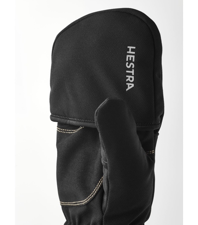 Hestra Hestra Windbreaker Pull Over - mitt 100_black 3003931 100_Black Hestra wintersportkleding 3003931 licht grijs bij Leerentveldvrijetijd.nl