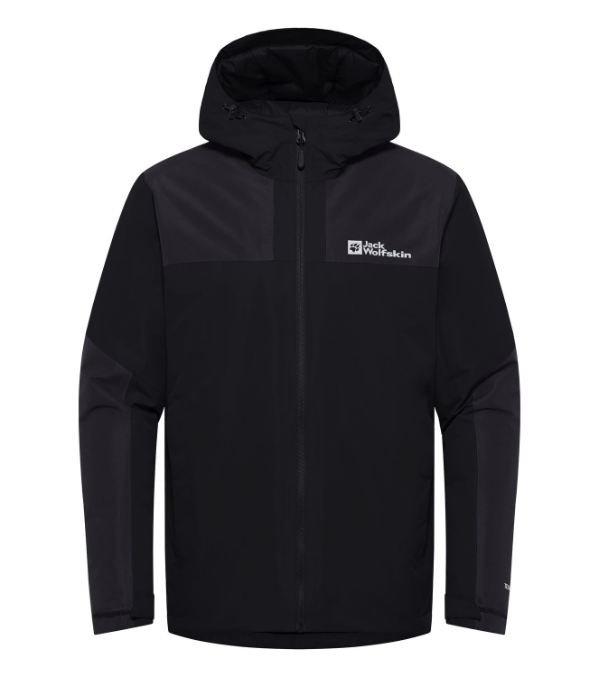Jack Wolfskin Jack Wolfskin Jasper Ins JKT M 6000_black A61872 6000_Black Jack Wolfskin jassen A61872 licht grijs bij Leerentveldvrijetijd.nl