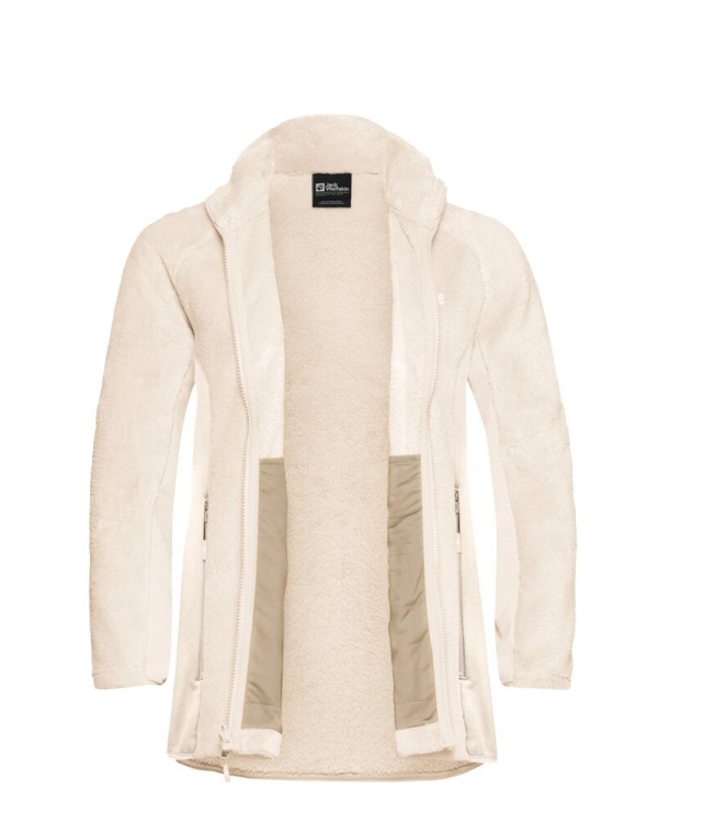 Jack Wolfskin Jack Wolfskin Rotwand FZ W a0084_oyster A61899 A0084_Oyster Jack Wolfskin fleeces en truien A61899 donker blauw bij Leerentveldvrijetijd.nl