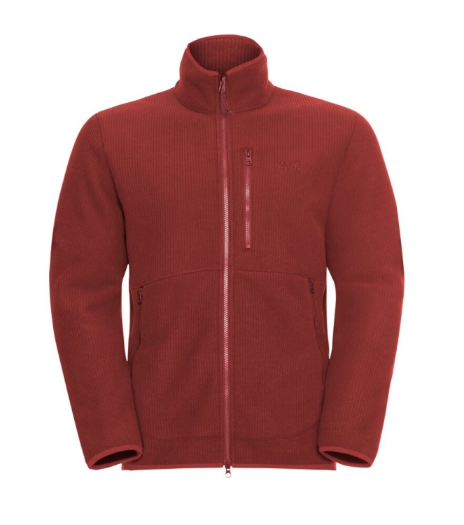 Jack Wolfskin Jack Wolfskin Lake Ridge JKT M j0211_merlot A65001 J0211_Merlot Jack Wolfskin fleeces en truien A65001 multi kleur bij Leerentveldvrijetijd.nl