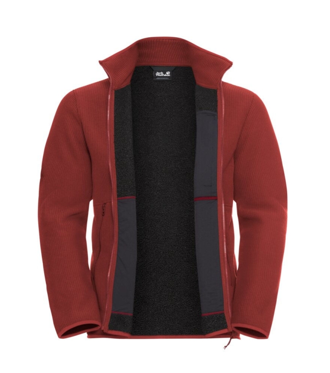 Jack Wolfskin Jack Wolfskin Lake Ridge JKT M j0211_merlot A65001 J0211_Merlot Jack Wolfskin fleeces en truien A65001 multi kleur bij Leerentveldvrijetijd.nl