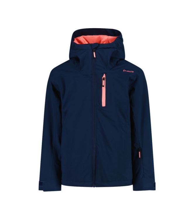 CMP CMP Kid G Jacket Fix Hood m928 blue ink 35W0325 M928 Blue Ink CMP jassen 35W0325 geen kleur bij Leerentveldvrijetijd.nl