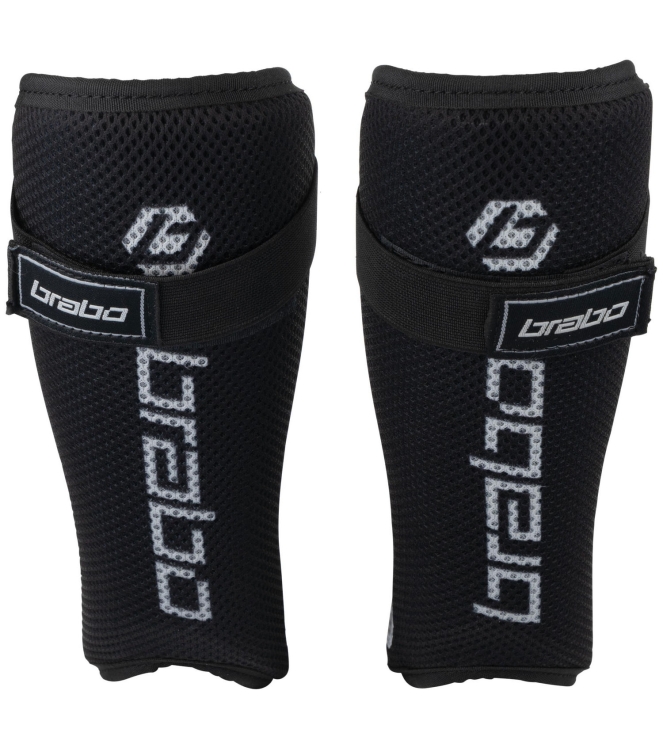 Brabo Brabo Tribute Jr Shinguard 010_black/white 317.00075 010_Black/White Brabo bescherming 317.00075 licht grijs bij Leerentveldvrijetijd.nl