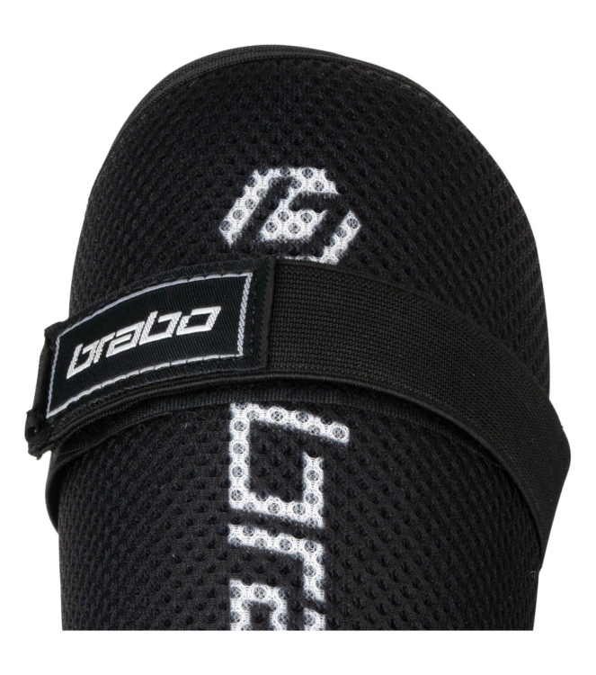 Brabo Brabo Tribute Jr Shinguard 010_black/white 317.00075 010_Black/White Brabo bescherming 317.00075 licht grijs bij Leerentveldvrijetijd.nl