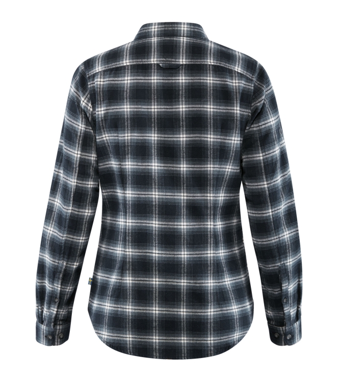 Fjällräven Fjällräven Övik Flannel Shirt W 555_dark navy F89833 555_Dark Navy Fjällräven fleeces en truien F89833 geen kleur bij Leerentveldvrijetijd.nl