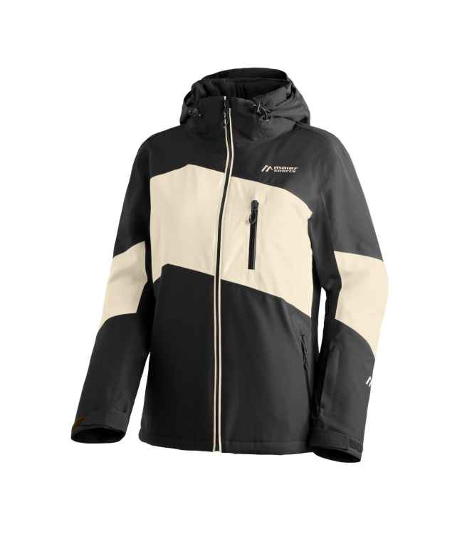 Maier Sports Maier Sports Amiata W 20359_black/muslin M3005790 20359_black/muslin Maier Sports jassen M3005790 jeans bij Leerentveldvrijetijd.nl