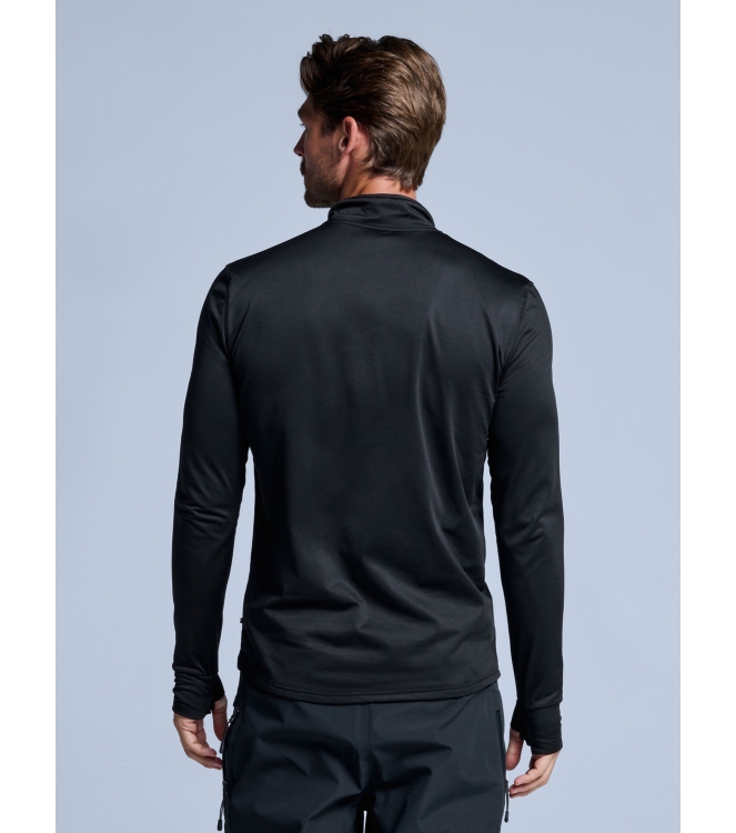 Poederbaas Poederbaas Arctic Pully Men 2.0 1_black PB010710 1_Black Poederbaas wintersportkleding PB010710 licht grijs bij Leerentveldvrijetijd.nl