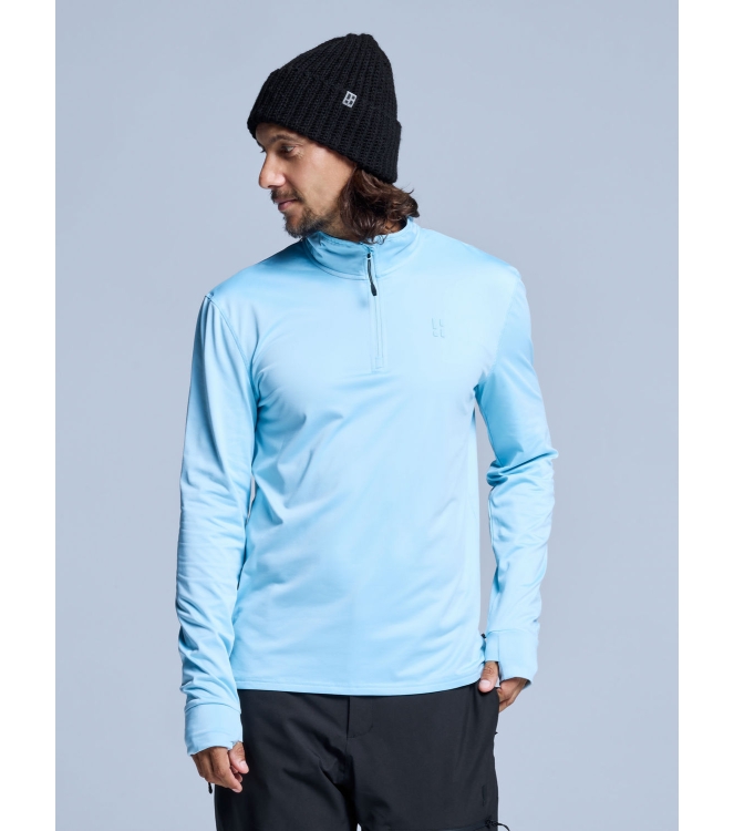 Poederbaas Poederbaas Arctic Pully Men 2.0 404_ice blue PB010710 404_Ice Blue Poederbaas wintersportkleding PB010710 zand bij Leerentveldvrijetijd.nl