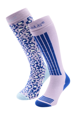 Poederbaas Poederbaas Ski Socks 2-pack 501_Lila Poederbaas Poederbaas Ski Socks 2-pack 501_Lila