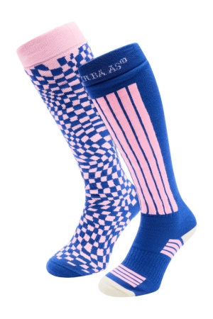 Poederbaas Poederbaas Ski Socks 2-pack 409_Ballpoint Blue Poederbaas Poederbaas Ski Socks 2-pack 409_Ballpoint Blue