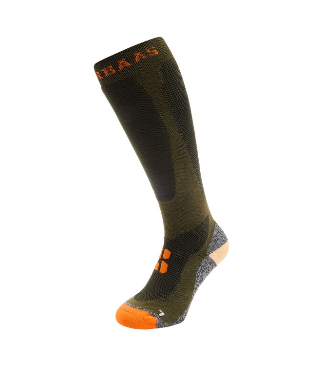 Poederbaas Poederbaas Bamboo Freeride Ski Socks 304_olive green PB050725 304_Olive Green Poederbaas wintersport accessoires PB050725 blauw bij Leerentveldvrijetijd.nl