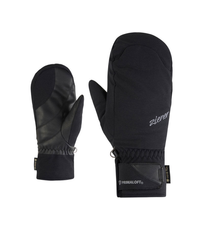 Ziener Ziener Klenny-Z GTX PR Mitten glove 12_black 113037 12_black Ziener wintersportkleding 113037 licht grijs bij Leerentveldvrijetijd.nl