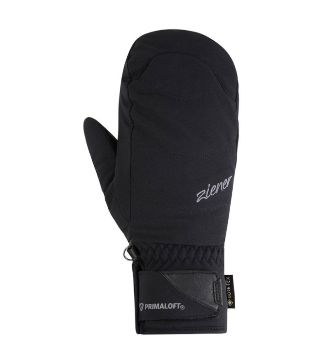 Ziener Ziener Klenny-Z GTX PR Mitten glove 12_black 113037 12_black Ziener wintersportkleding 113037 licht grijs bij Leerentveldvrijetijd.nl