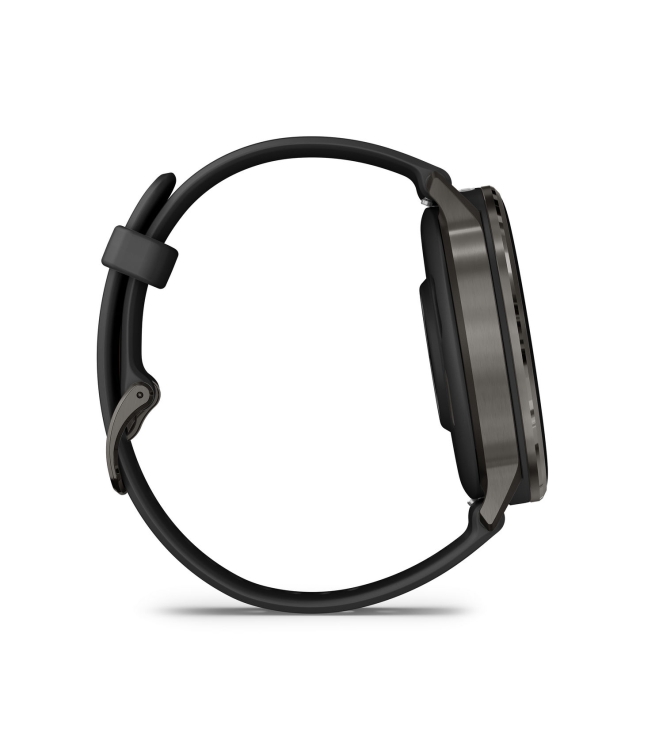 Garmin Garmin Venu 4 - 45mm Slate met Zwarte siliconen band 010-03014-00 Garmin orientatie 010-03014-00 ecru bij Leerentveldvrijetijd.nl