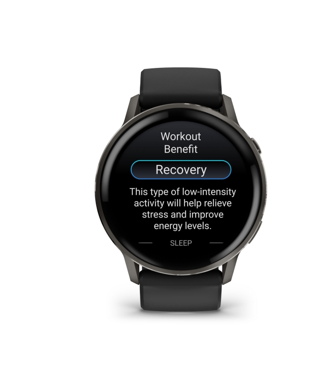 Garmin Garmin Venu 4 - 45mm Slate met Zwarte siliconen band 010-03014-00 Garmin orientatie 010-03014-00 ecru bij Leerentveldvrijetijd.nl