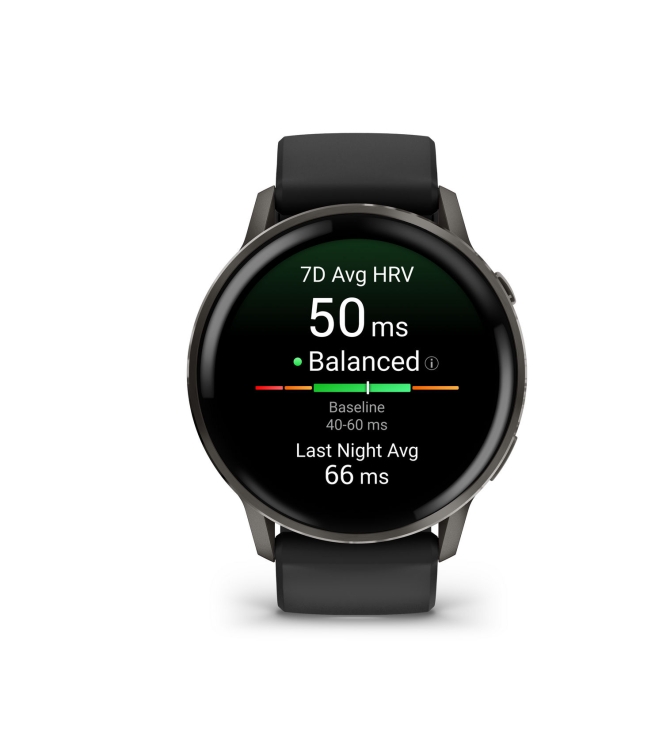 Garmin Garmin Venu 4 - 45mm Slate met Zwarte siliconen band 010-03014-00 Garmin orientatie 010-03014-00 ecru bij Leerentveldvrijetijd.nl