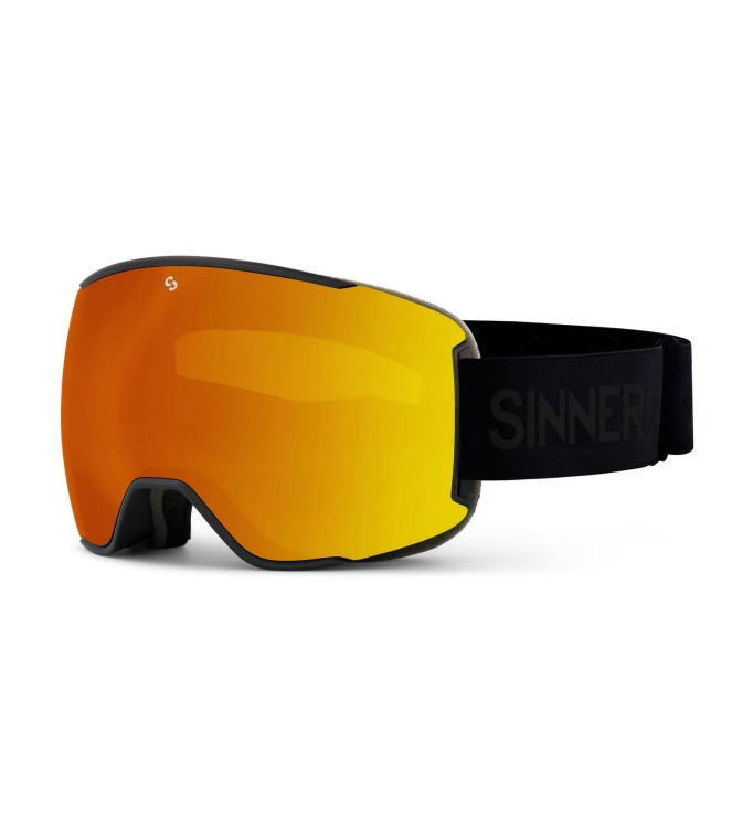 Sinner Sinner Snowflake blk fl org mr v+d pnk trc SIGO-201-10A-18 Blk Fl Org Mr V+D Pnk Trc Sinner wintersport accessoires SIGO-201-10A-18 licht grijs bij Leerentveldvrijetijd.nl