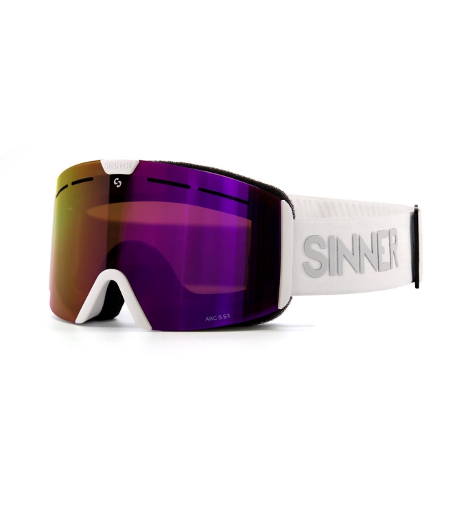 Sinner Sinner Arc S mt wht dbl ful pink mr vnt SIGO-204-30-78 Mt Wht Dbl Ful Pink Mr Vnt Sinner wintersport accessoires SIGO-204-30-78 roze bij Leerentveldvrijetijd.nl