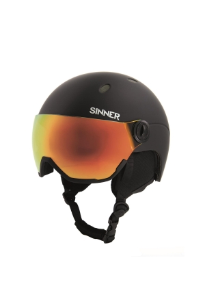 Sinner Sinner Titan Visor Mt BLK TRS+1-3 Red