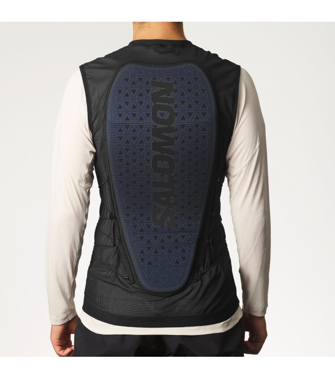 Salomon Salomon Backprotector Flexcell Pro black L47941200 Black Salomon wintersport accessoires L47941200 licht grijs bij Leerentveldvrijetijd.nl