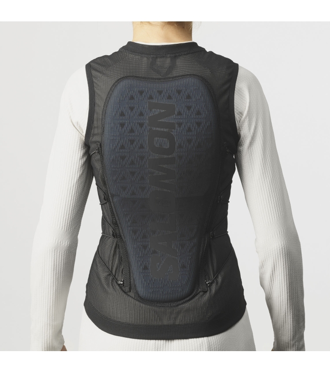 Salomon Salomon Backprotector Flexcell Pro JR black L47934900 Black Salomon wintersport accessoires L47934900 licht grijs bij Leerentveldvrijetijd.nl