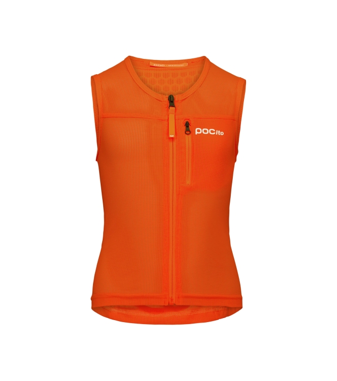POC POC POCito VPD Air Vest 9050 fluorescent orange 20026 9050 Fluorescent Orange POC wintersport accessoires 20026 beige bij Leerentveldvrijetijd.nl
