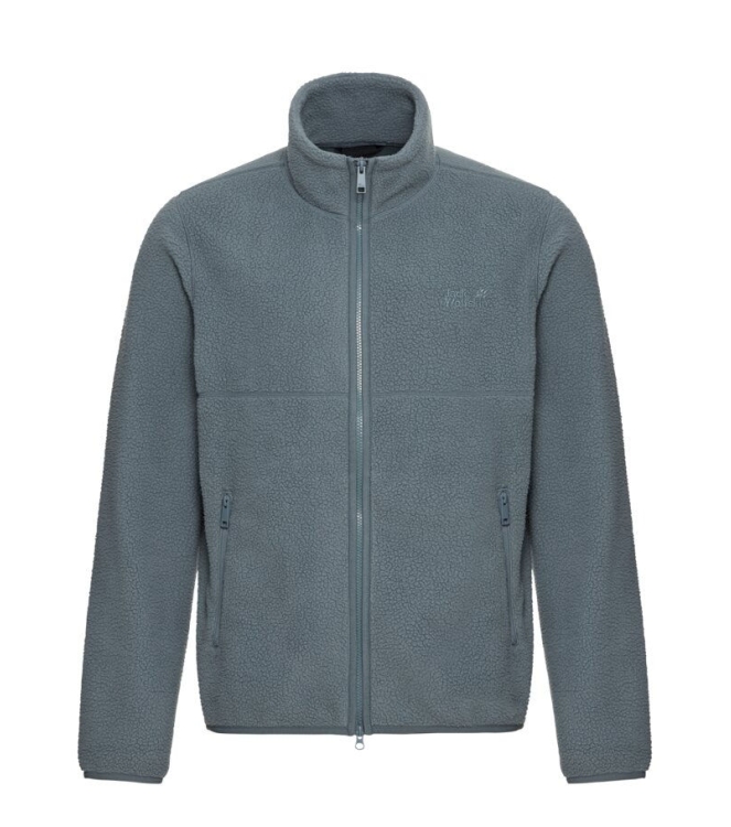 Jack Wolfskin Jack Wolfskin Lite Curl FZ M f0303_grey odessa A65899 F0303_grey odessa Jack Wolfskin fleeces en truien A65899 lichtblauw bij Leerentveldvrijetijd.nl