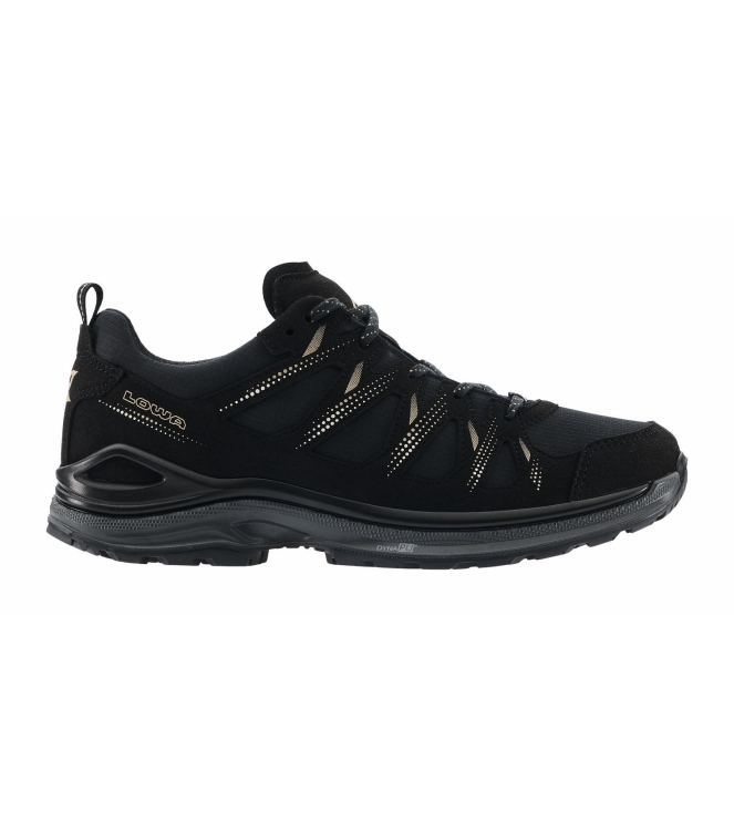 Lowa Lowa Innox Evo II GTX WS 9932 black/champagne LM321417 9932 black/champagne Lowa wandelschoenen LM321417 licht grijs bij Leerentveldvrijetijd.nl