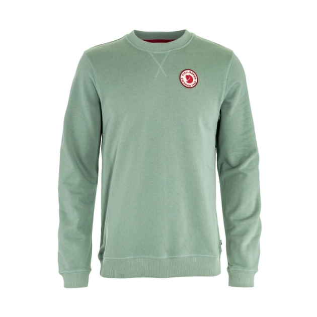 fjällräven 1960 Logo Badge Sweater M 674_Misty Green F87163