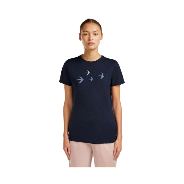 icebreaker W M 150 TL SS Tee Bird 4011_Midnight Navy IB0A57FX