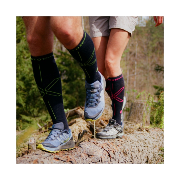 stox-energy-socks Hiking Merino Socks Men 7632 Dark Blue / Green OUSKM