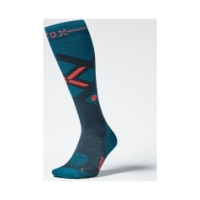 stox-energy-socks Skiing Merino Socks Men 7941 Teal / Red Fluo SKSKM