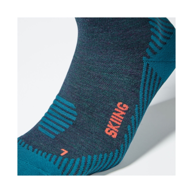 stox-energy-socks Skiing Merino Socks Men 7941 Teal / Red Fluo SKSKM