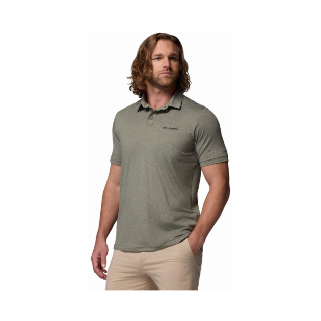 columbia Parsons Point Polo 397_Stone Green, Heather 2157433