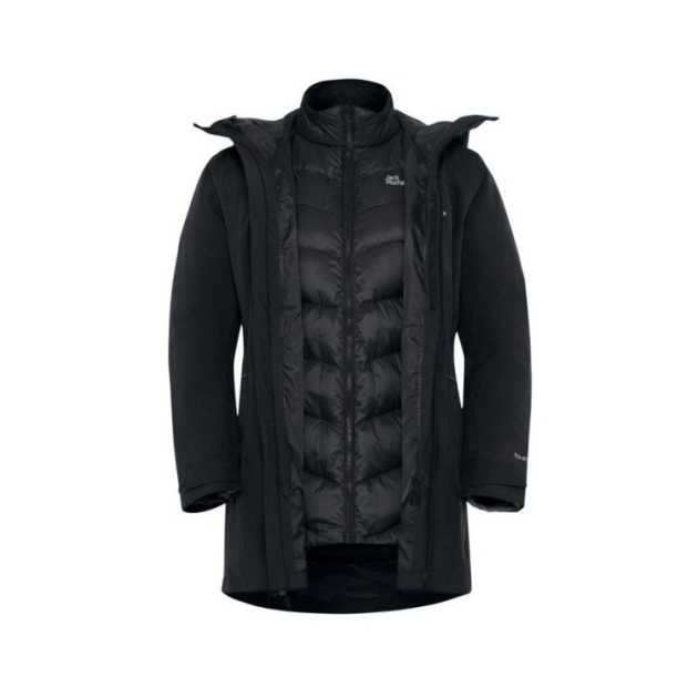 jack-wolfskin Icecape 3In1 Down JKT W Rds 6000_Black A65266