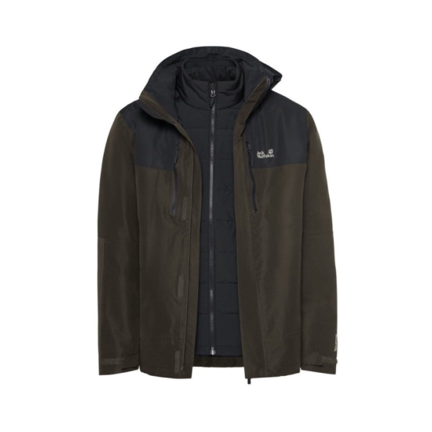 jack-wolfskin Jasper Pro 3In1 JKT M E0205_Obsidian Moss A66293