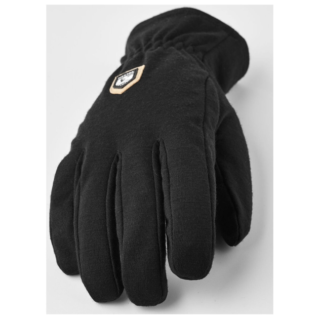 hestra Windwool Merino Liner - 5 finger 100_Black 3005080